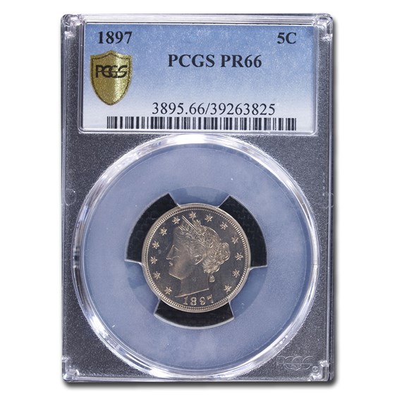1897 Liberty Head V Nickel PR-66 PCGS 1897 Liberty Head V Nickel PR-66 PCGS